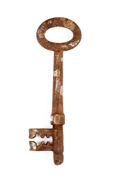 Rusty Key stock photo