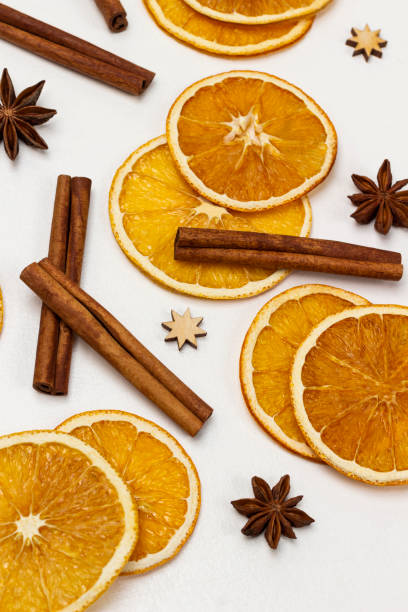 istock Orange chips, cinnamon sticks and star anise. 1458526903