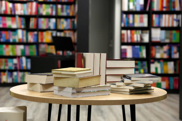 istock Books in bookstore 1458528413