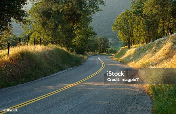 Carretera De Campo Foto de stock y más banco de imágenes de Aire libre - Aire libre, Amanecer, Asfalto