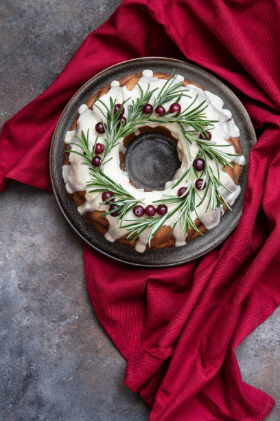 istock Christmas   fruit cake with several ingredients. Top view with copy space 1458529238