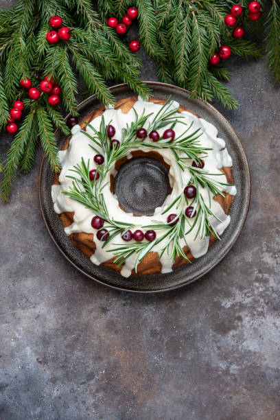 istock Christmas   fruit cake with several ingredients. Top view with copy space 1458529278