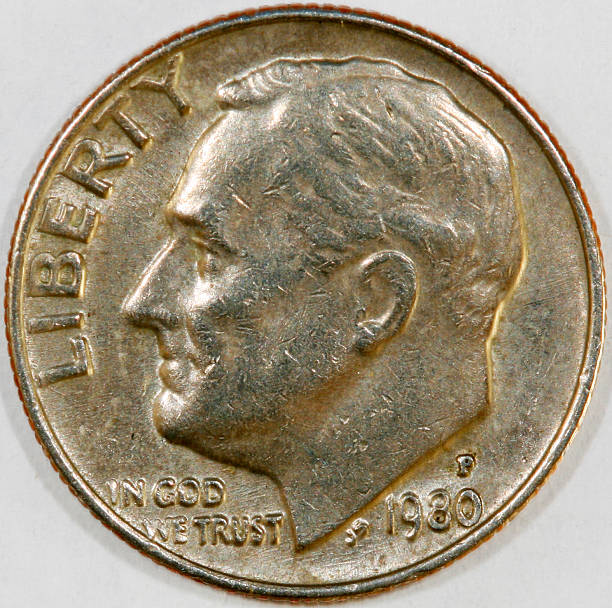 istock American dime heads 145853282