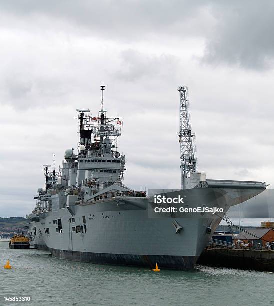 British Aircraft Carrier Naval Ship Stock Photo - Download Image Now - Navy, Royalty, Armed Forces