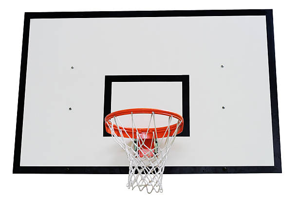 istock Basketball hoop isolated on white 145853327