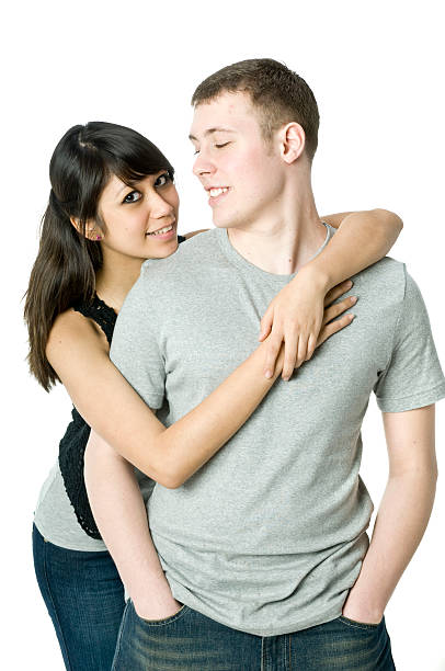 istock Young couple in love together 145853509