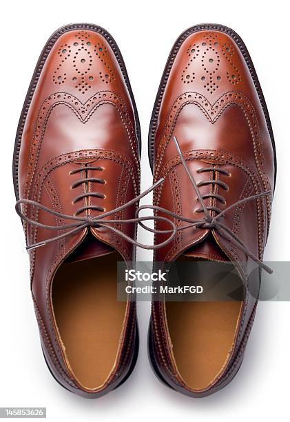 Brogues From Above Stock Photo - Download Image Now - Shoe, High Angle View, Leather