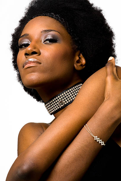 istock African American fashion model 145854512