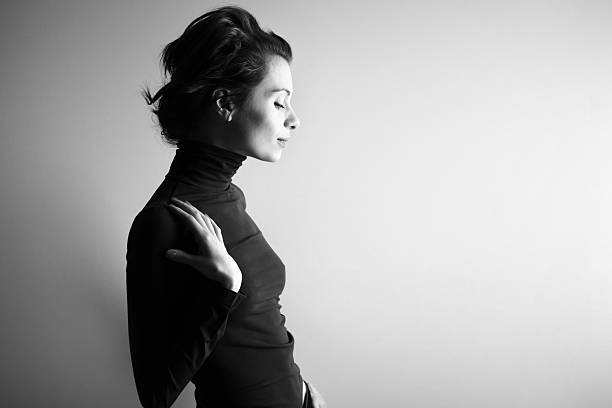 istock Elegant woman on white background 145854617