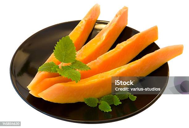 Papaya Dessert Stock Photo - Download Image Now - Black Color, Dessert - Sweet Food, Food
