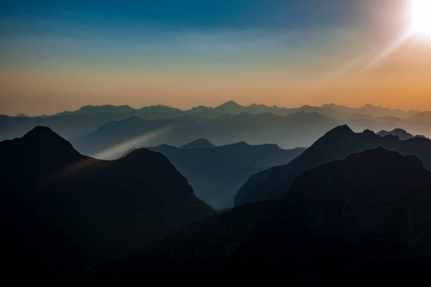 Idyllic sunrise in the Pyrenees
