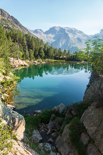 Idyllic landscape in the Pyrenees, Benasque, Huesca, Spain