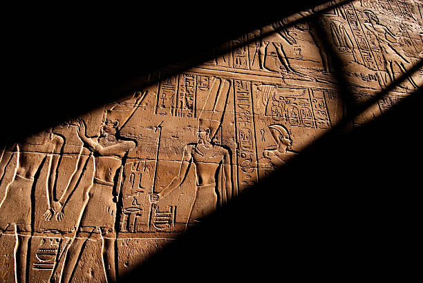 istock Heiroglyphics in the Luxor Temple, Egypt 145855031