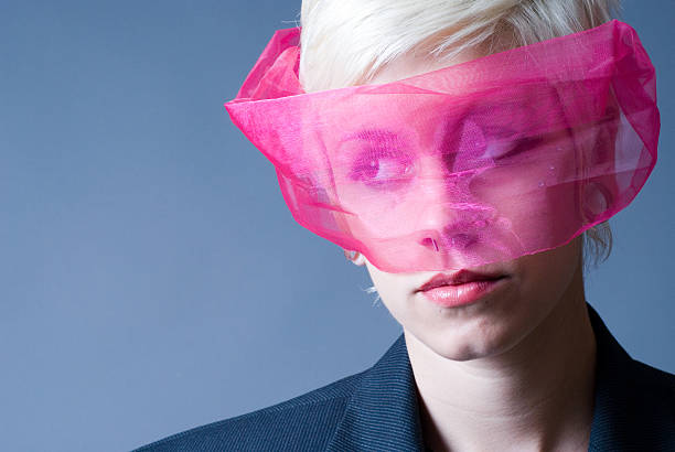 istock Edgy girl with suit and sash 145855040