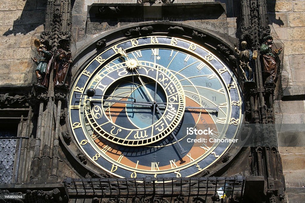 Orologio astronomico, Praga, Repubblica Ceca - Foto stock royalty-free di Accuratezza