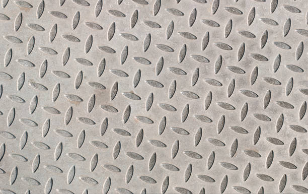 istock diamond checker steel plate XXL 145855119