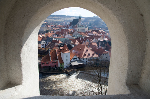 Ceský Krumlov in the Czech Republic,  one of the most important historic towns in Central Europe.