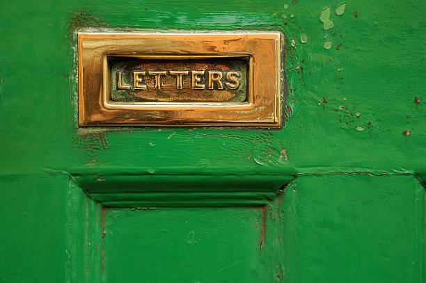 istock Green letter slot 145855308