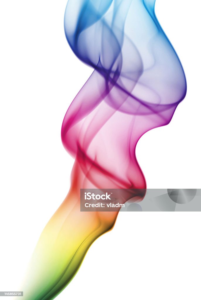 Colorido arco iris para no fumadores - Foto de stock de Blanco - Color libre de derechos