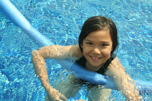 istock Young girl enjoying a day at the pool 145856030