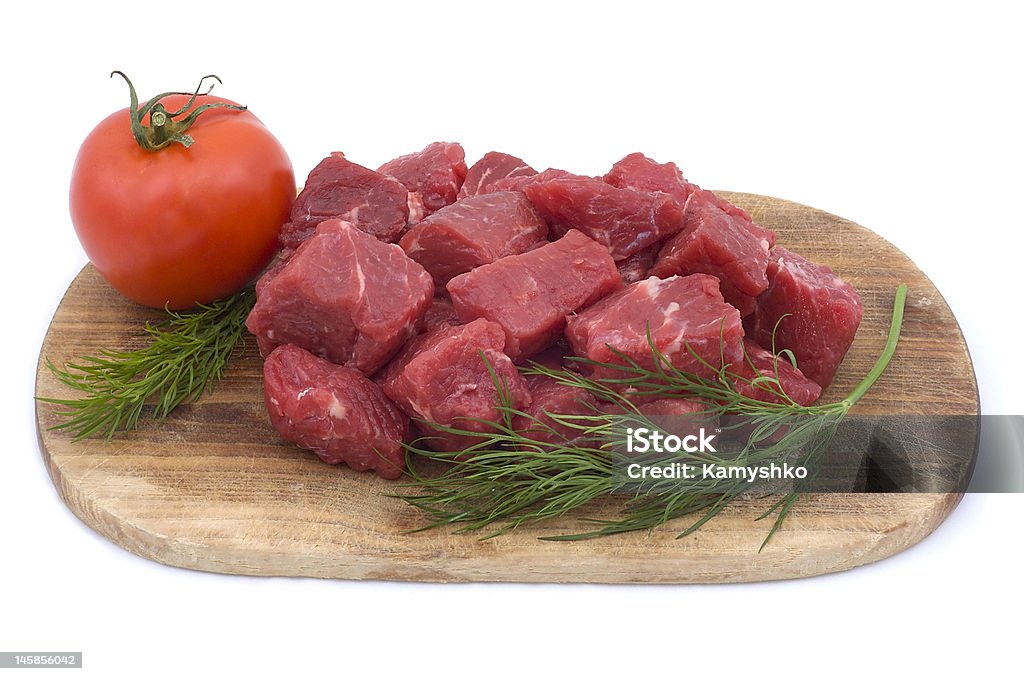 Primas de carne de res con salsa de tomate y eneldo - Foto de stock de Alimento libre de derechos