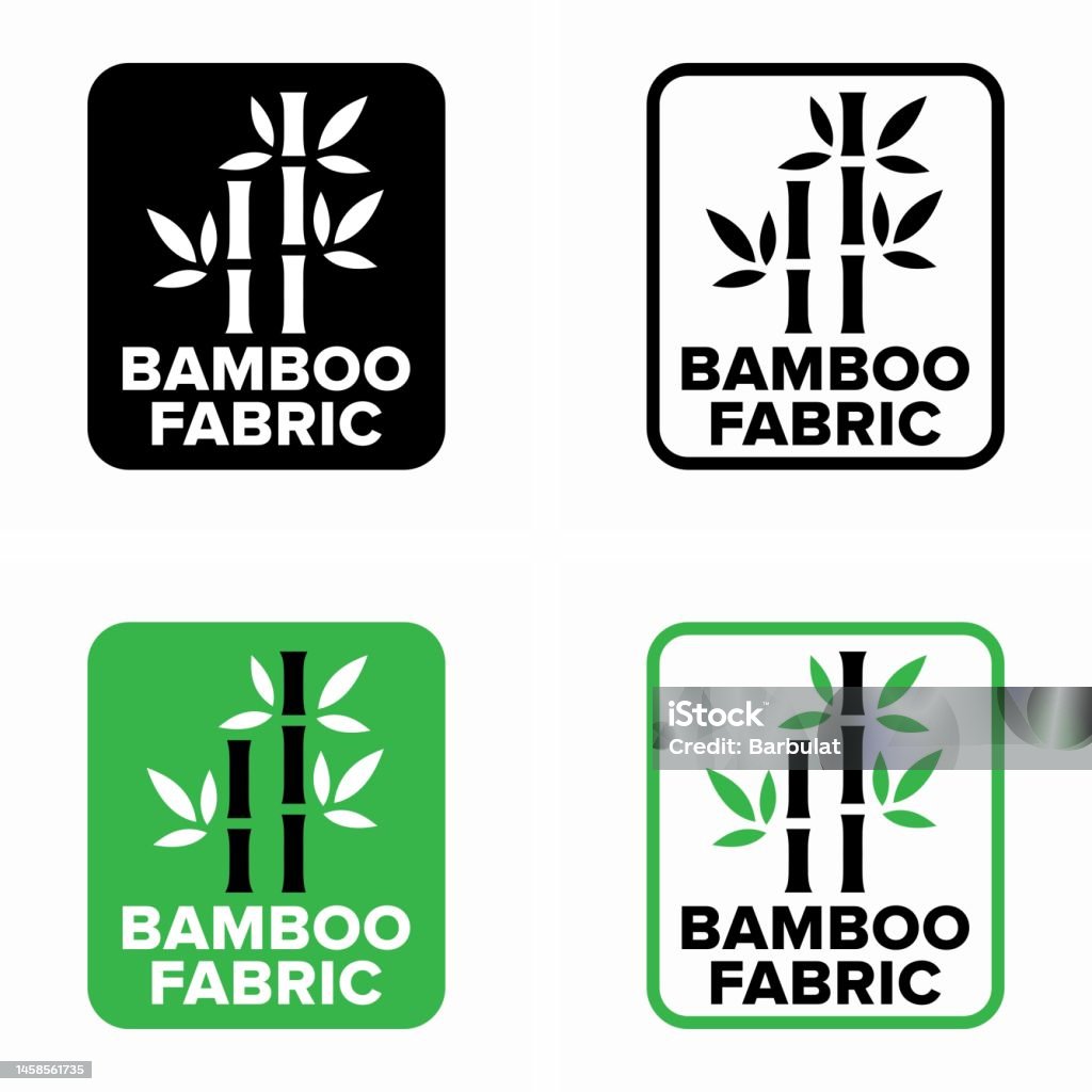 Bamboo Tree Sign Bamboo Fabric Vector Information Sign Stock Illustration - Download ...