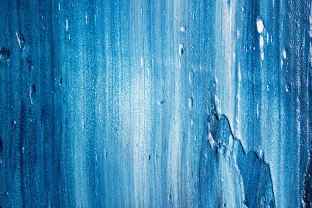 Blue oil painting macro abstract background