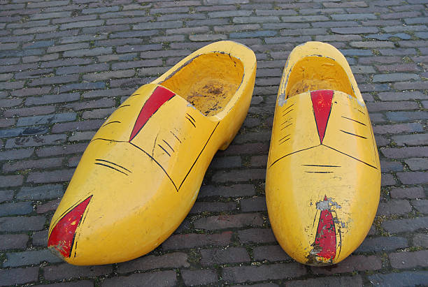 istock Big pair of wooden clogs 145856837