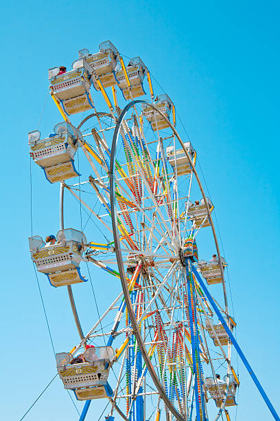 istock Ferris Wheel in Clear Blue Sky 145857030