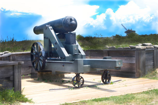 istock Coastal Cannon Historic Fort Pickens 1458575261