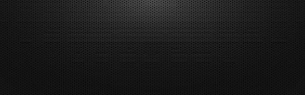 Black background. Perforated metal texture. Composite material with shadow. Abstract carbon backdrop. Dark steel wallpaper. Vector illustration Black background. Perforated metal texture. Composite material with shadow. Abstract carbon backdrop. Dark steel wallpaper. Vector illustration. black textured background stock illustrations