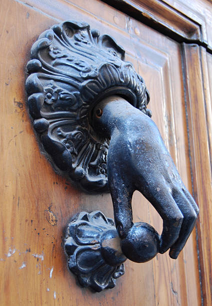 Doorknocker stock photo