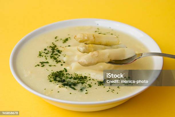 Asparagus Cream Soup Stock Photo - Download Image Now - Asparagus, Cooked, Cream - Dairy Product