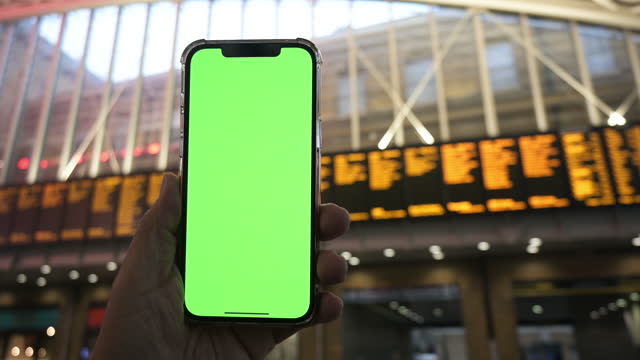 Mobile phone with green screen