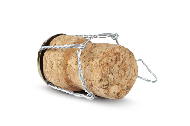 istock Champagne cork isolated on a white backround 1458603743