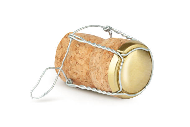 istock Champagne cork isolated on a white backround 1458603750