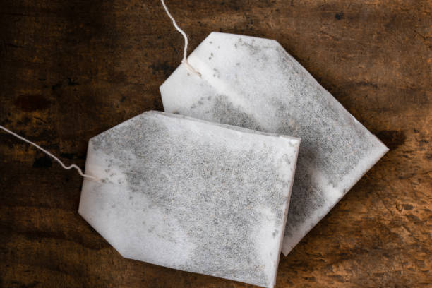 istock Two Green Tea and Mint Tea Bags 1458612029