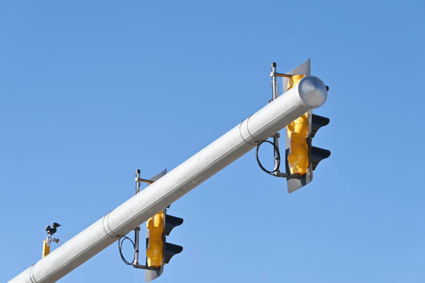 Traffic Signal Pipe stock photo
