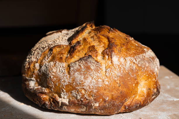 istock Front View of a Loaf of Sourdough Bread 1458629905