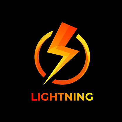 Thunder And Bolt Lightning Flash Icon Template Design Stok Vektör Thunder And Bolt Lightning Flash Icon Template Design Stok Vektör