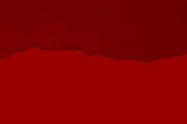 istock Torn red paper with shadow. Contrast. isolated. 1458646168