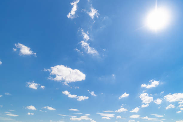 istock Panoramic view of clear blue sky and clouds, clouds with background. 1458646229