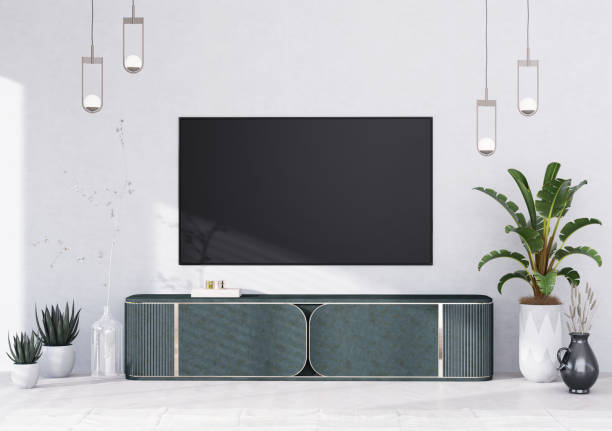 istock Mock up poster frame in modern interior fully furnished rooms 1458647111