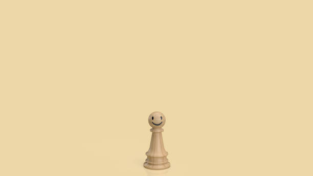 istock The wood chess smile for abstract or business concept 3d rendering 1458649529