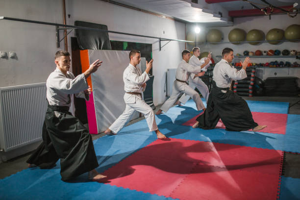 istock An aikido master trains with a small group of young fighters 1458664550