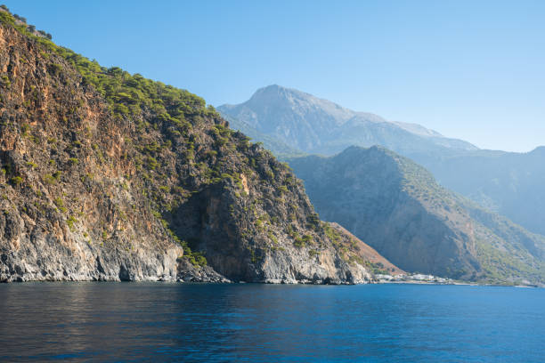 Agia Roumeli, a small village in southwest Crete next to the entrance to the Samaria Gorge.