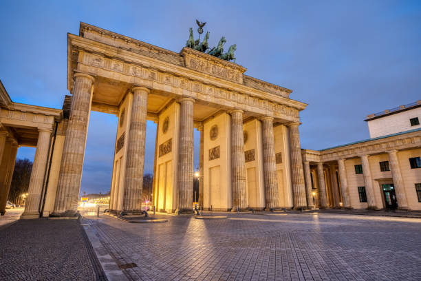 istock The famous Brandenburg Gate at dawn 1458666949