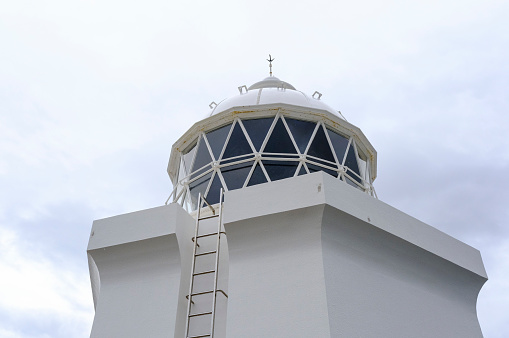 Light source part of Iojima lighthouse