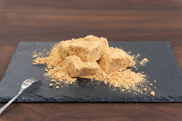 istock Warabimochi filled with soybean flour 1458680076