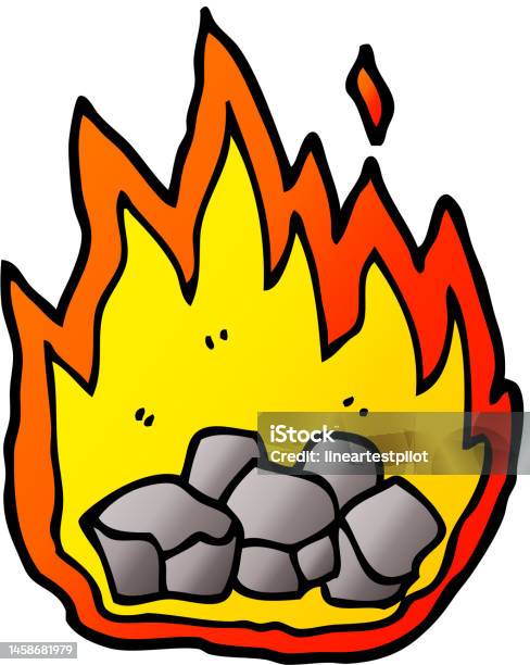 Bara Api Icon Kartun Doodle Membakar Bara Api Ilustrasi Stok - Unduh Gambar Sekarang ...